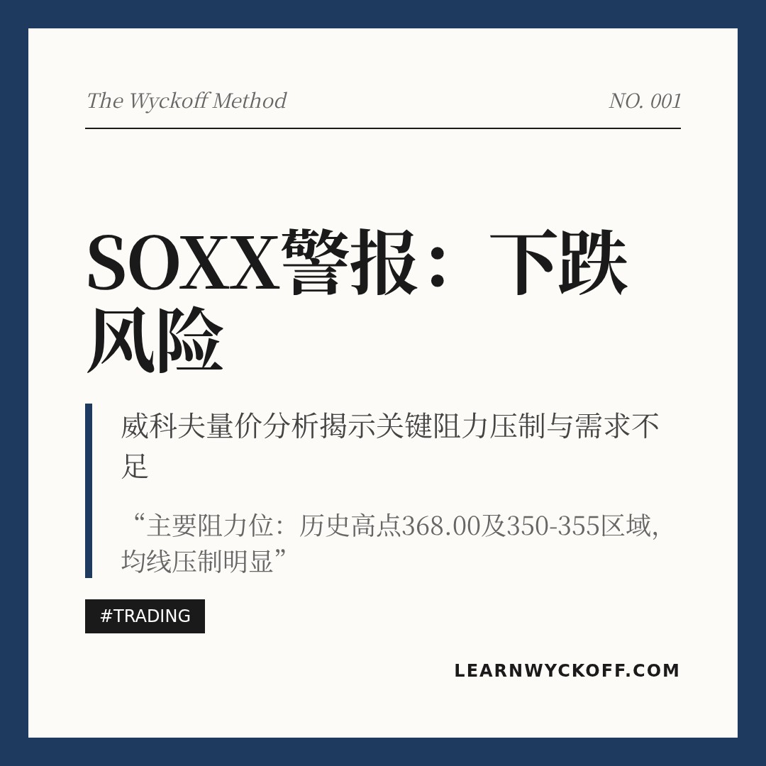 20260323 SOXX 行情数据复盘报告（基于威科夫量价视角）
