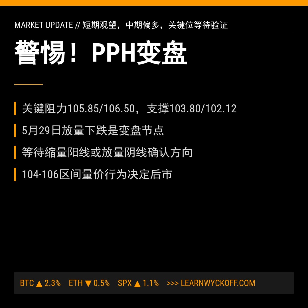 20260529 PPH 行情数据复盘报告（基于威科夫量价视角）