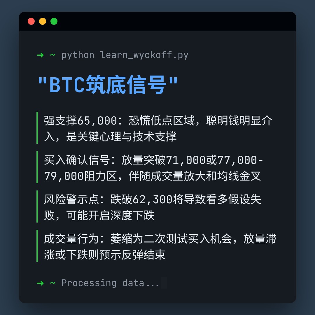 20260217 BTCUSDT 行情数据复盘报告（基于威科夫量价视角）