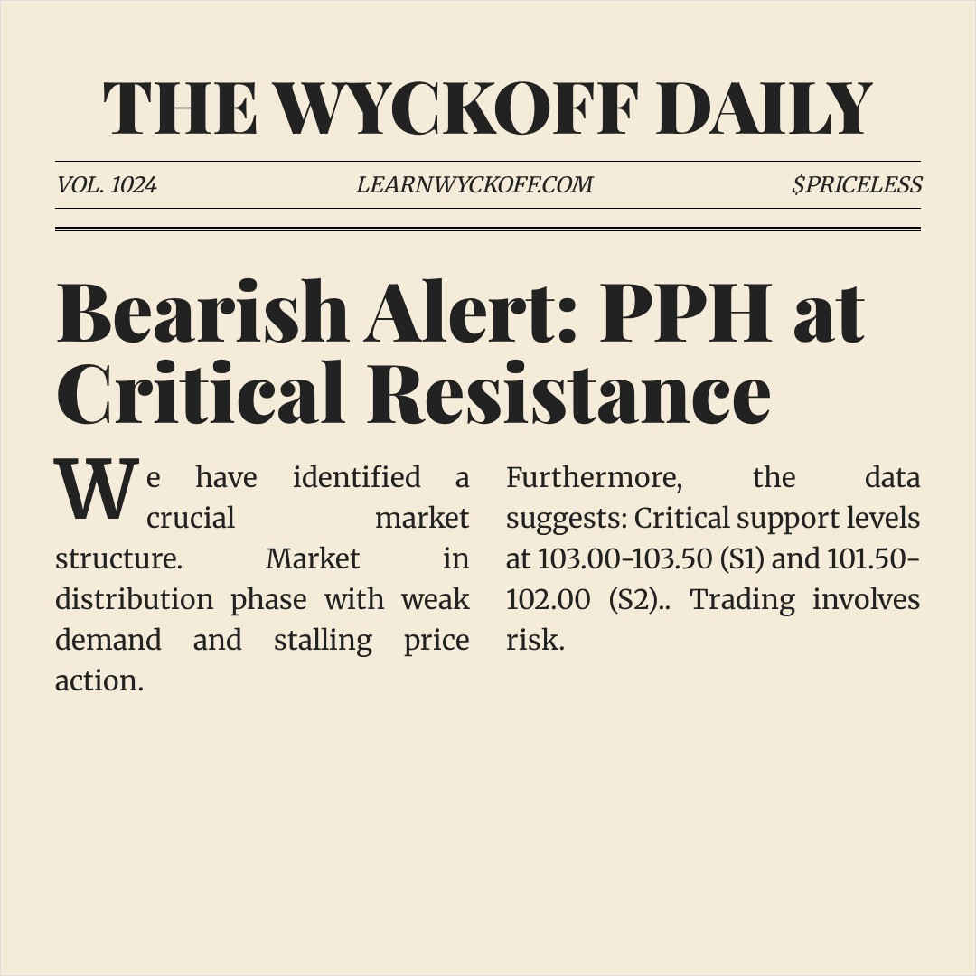 20260113 PPH Market Data Review Report (Based on Wyckoff Volume-Price Perspective)
