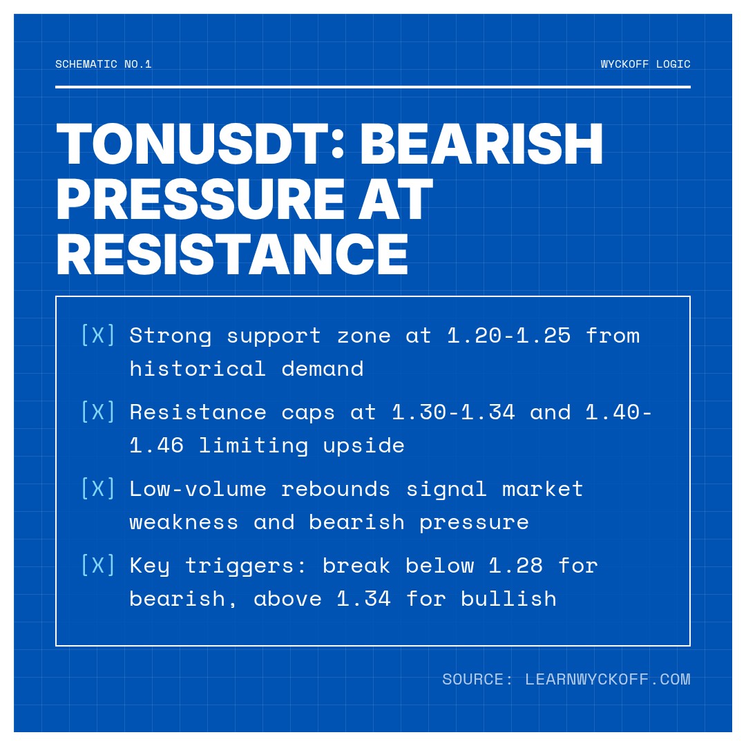 20260312 TONUSDT Market Data Review Report (Based on Wyckoff Volume-Price Perspective)