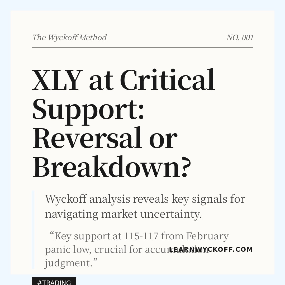 20260312 XLY Market Data Review Report (Based on Wyckoff Volume-Price Perspective)