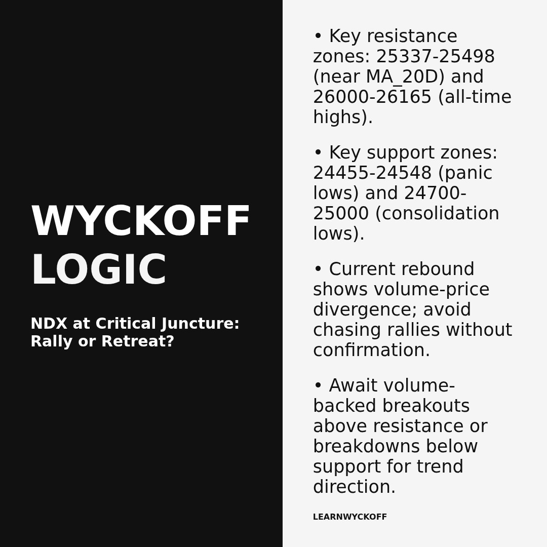 20260224 NDX Market Data Review Report (Based on Wyckoff Volume-Price Perspective)