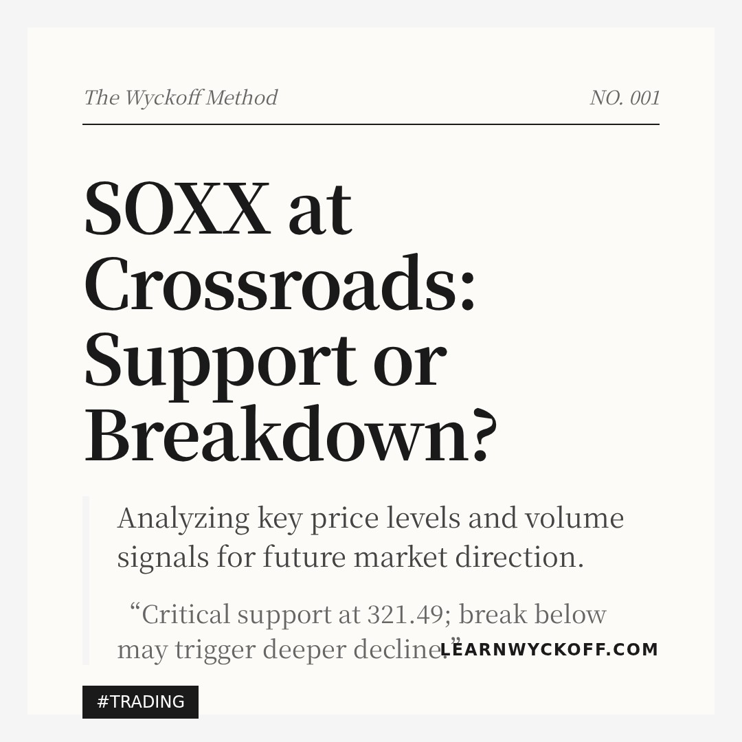20260310 SOXX Market Data Review Report (Based on Wyckoff Volume-Price Perspective)
