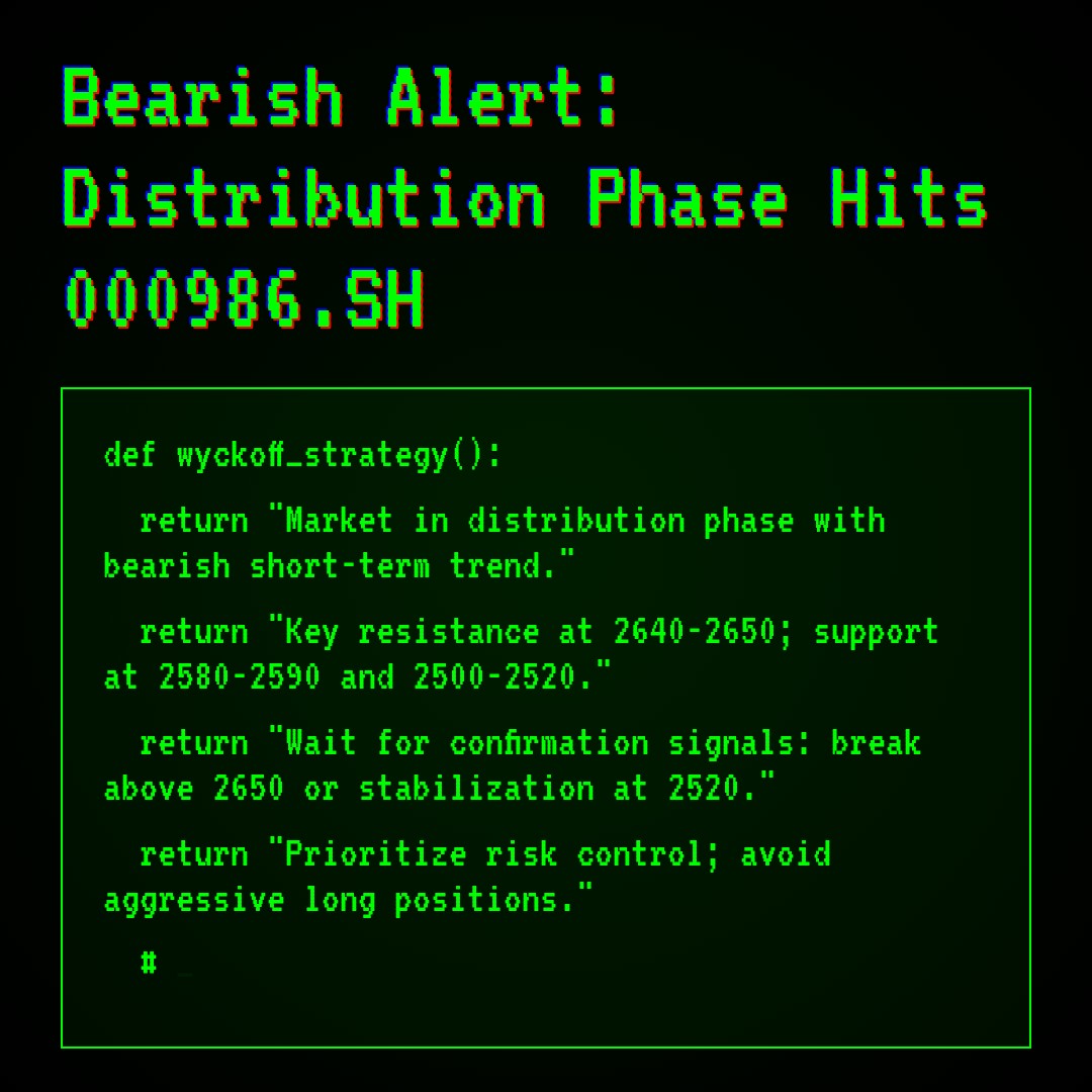 20260213 000986.SH Market Data Review Report (Based on Wyckoff Volume-Price Perspective)
