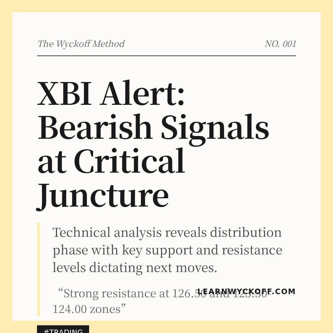 20251231 XBI Market Data Review Report (Based on Wyckoff Volume-Price Perspective)