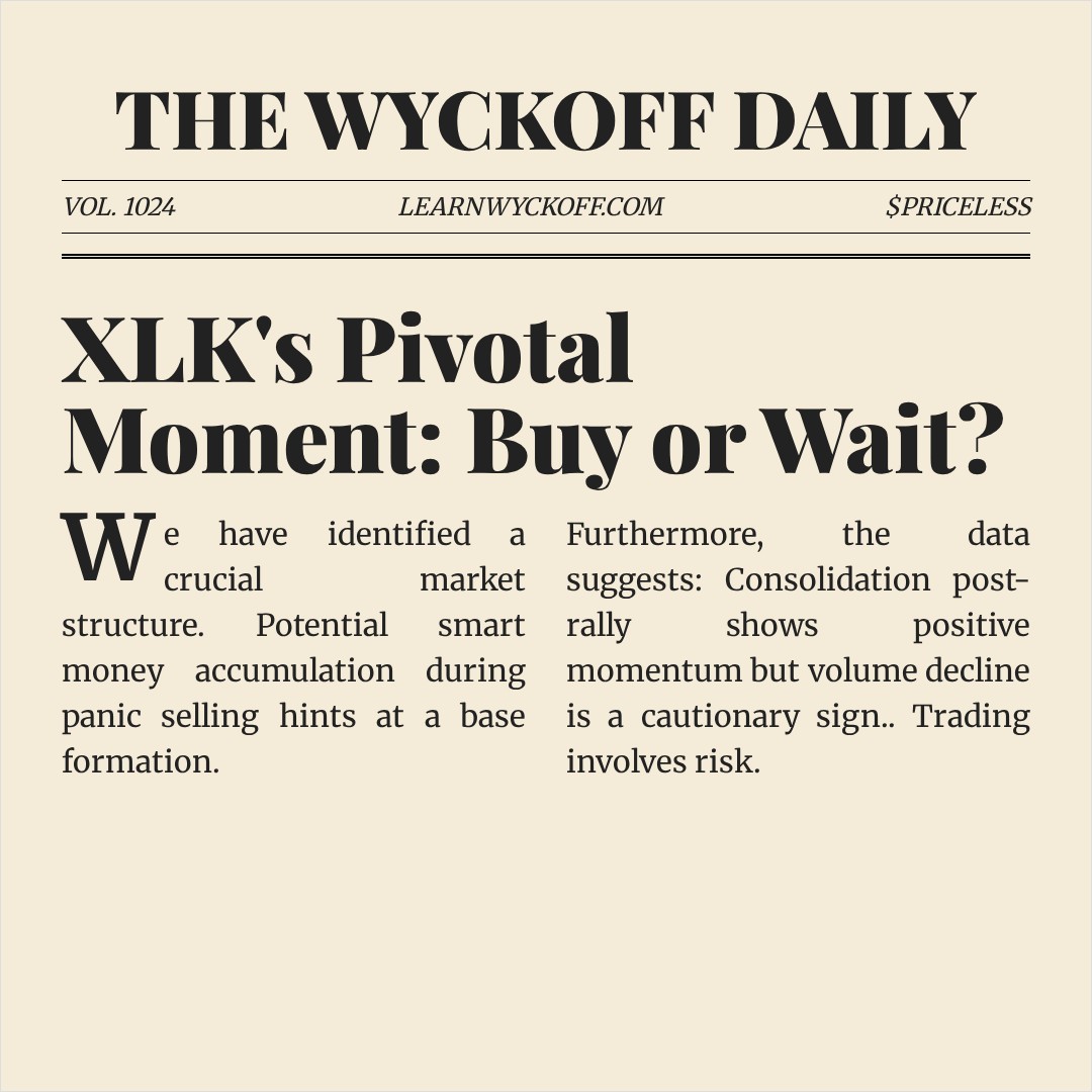 20260406 XLK Market Data Review Report (Based on Wyckoff Volume-Price Perspective)