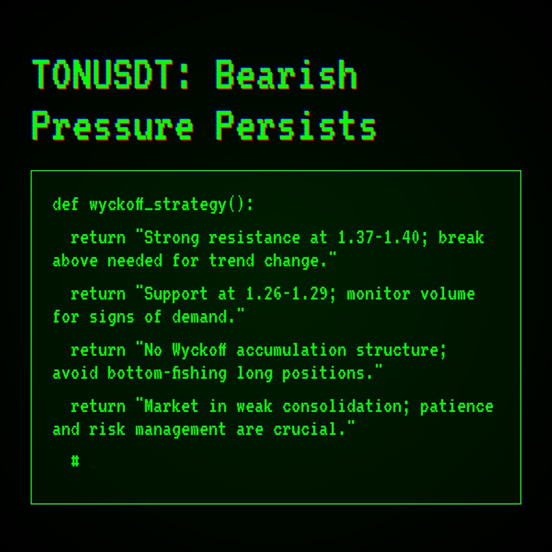 20260225 TONUSDT Market Data Review Report (Based on Wyckoff Volume-Price Perspective)