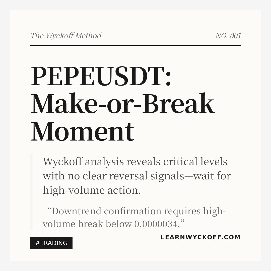 20260220 PEPEUSDT Market Data Review Report (Based on Wyckoff Volume-Price Perspective)