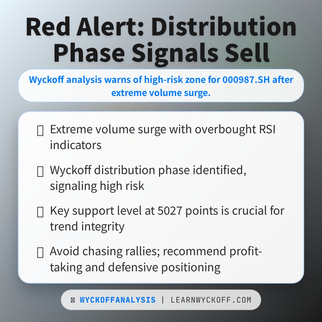20260106 000987.SH Market Data Review Report (Based on Wyckoff Volume-Price Perspective)