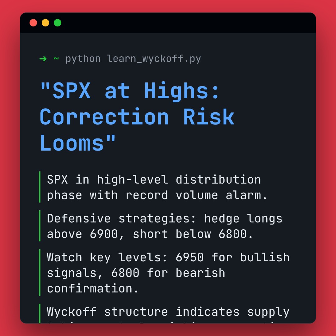 20251229 .SPX Market Data Review Report (Based on Wyckoff Volume-Price Perspective)