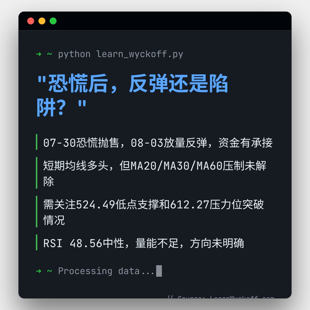 20260810 META 行情数据复盘报告（基于威科夫量价视角）