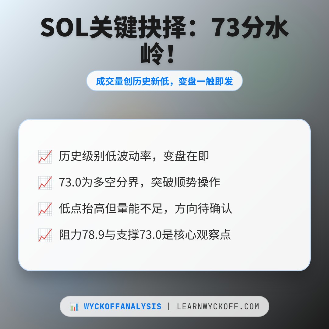 20260805 SOLUSDT 行情数据复盘报告（基于威科夫量价视角）