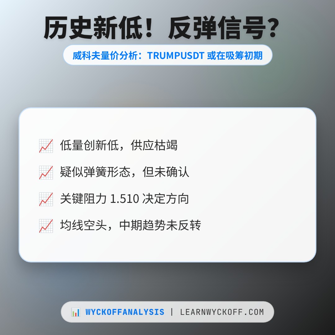 20260803 TRUMPUSDT 行情数据复盘报告（基于威科夫量价视角）