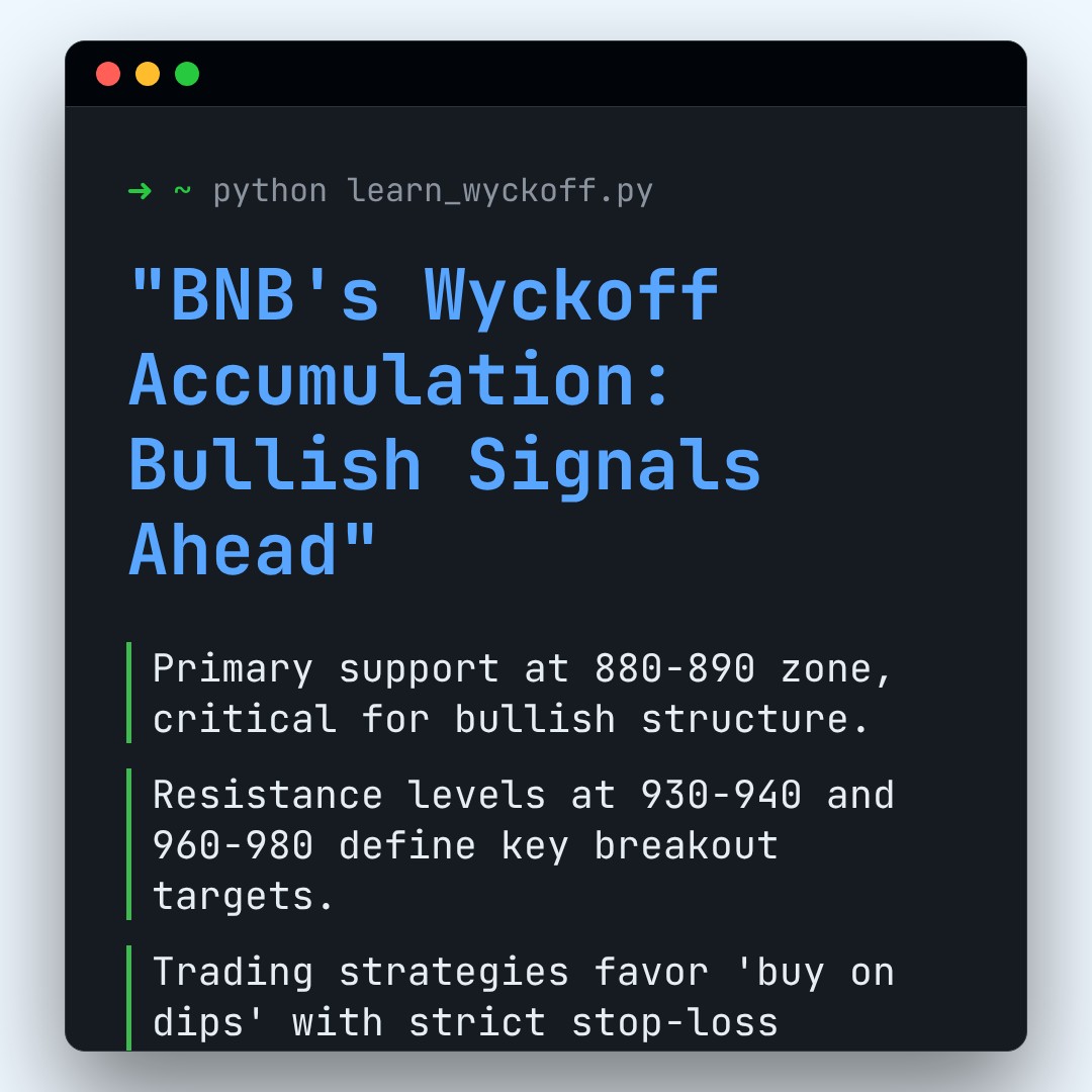 20260105 BNBUSDT Market Data Review Report (Based on Wyckoff Volume-Price Perspective)