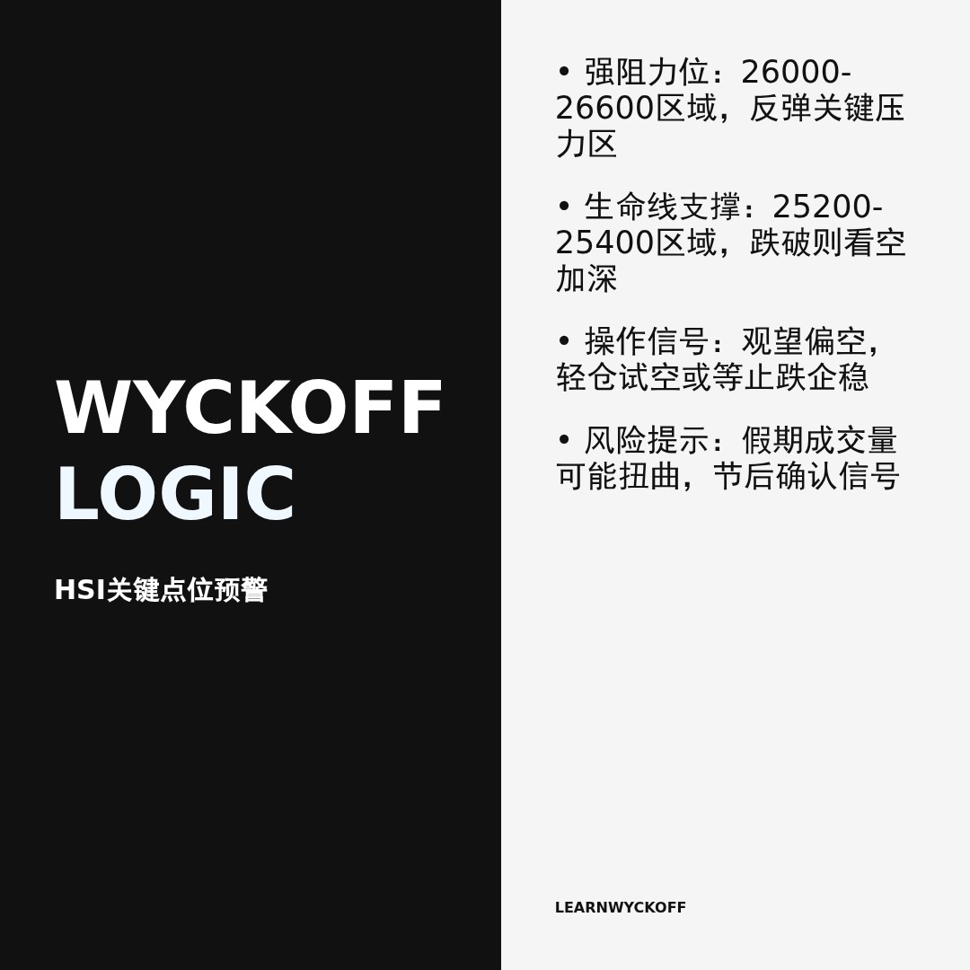 20251225 HSI 行情数据复盘报告（基于威科夫量价视角）