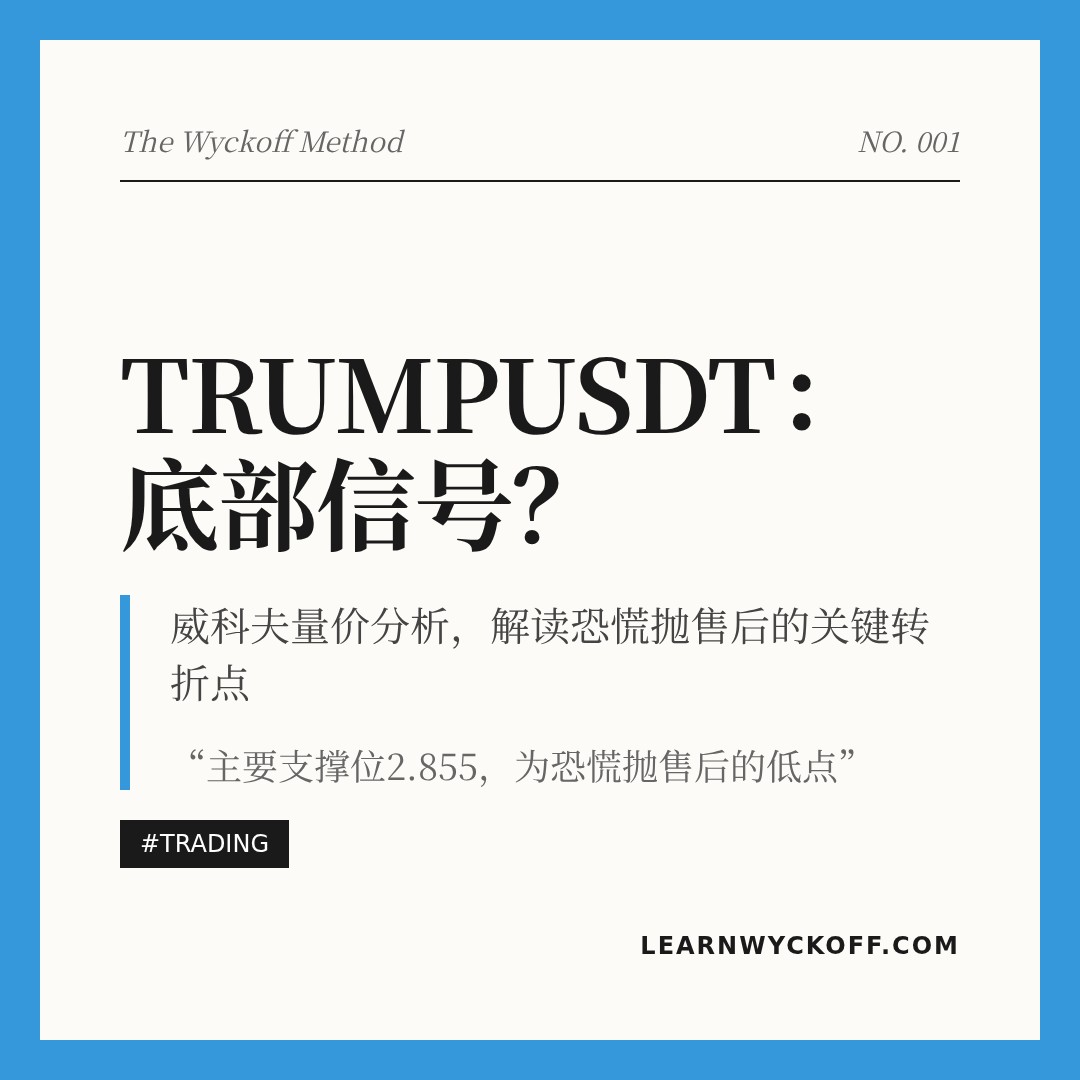 20260311 TRUMPUSDT 行情数据复盘报告（基于威科夫量价视角）
