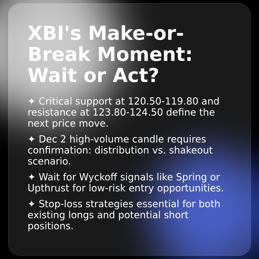 20251230 XBI Market Data Review Report (Based on Wyckoff Volume-Price Perspective)