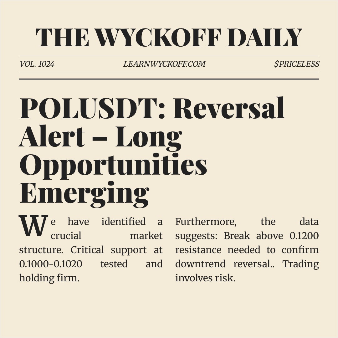 20251231 POLUSDT Market Data Review Report (Based on Wyckoff Volume-Price Perspective)