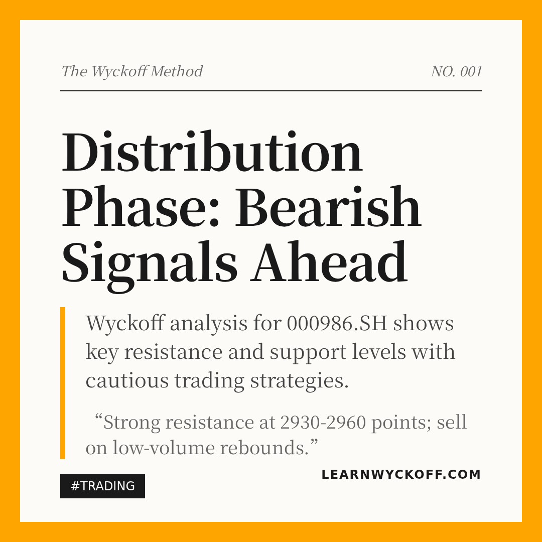 20260402 000986.SH Market Data Review Report (Based on Wyckoff Volume-Price Perspective)