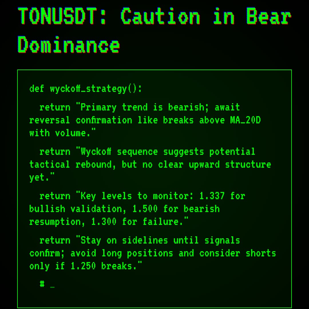 20260203 TONUSDT Market Data Review Report (Based on Wyckoff Volume-Price Perspective)
