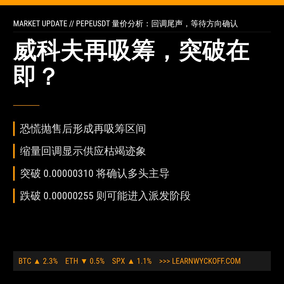 20260812 PEPEUSDT 行情数据复盘报告（基于威科夫量价视角）