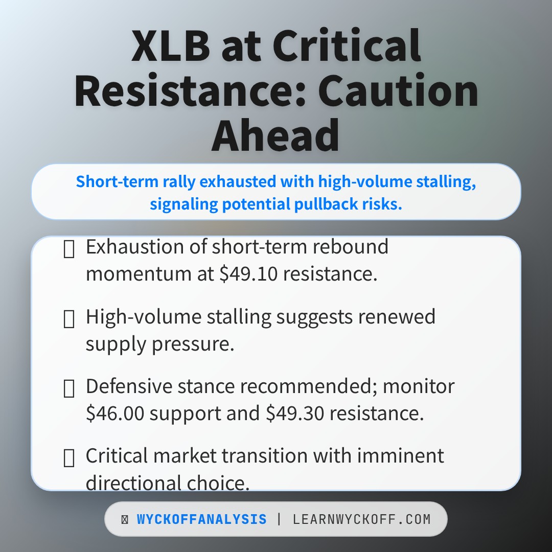 20260119 XLB Market Data Review Report (Based on Wyckoff Volume-Price Perspective)
