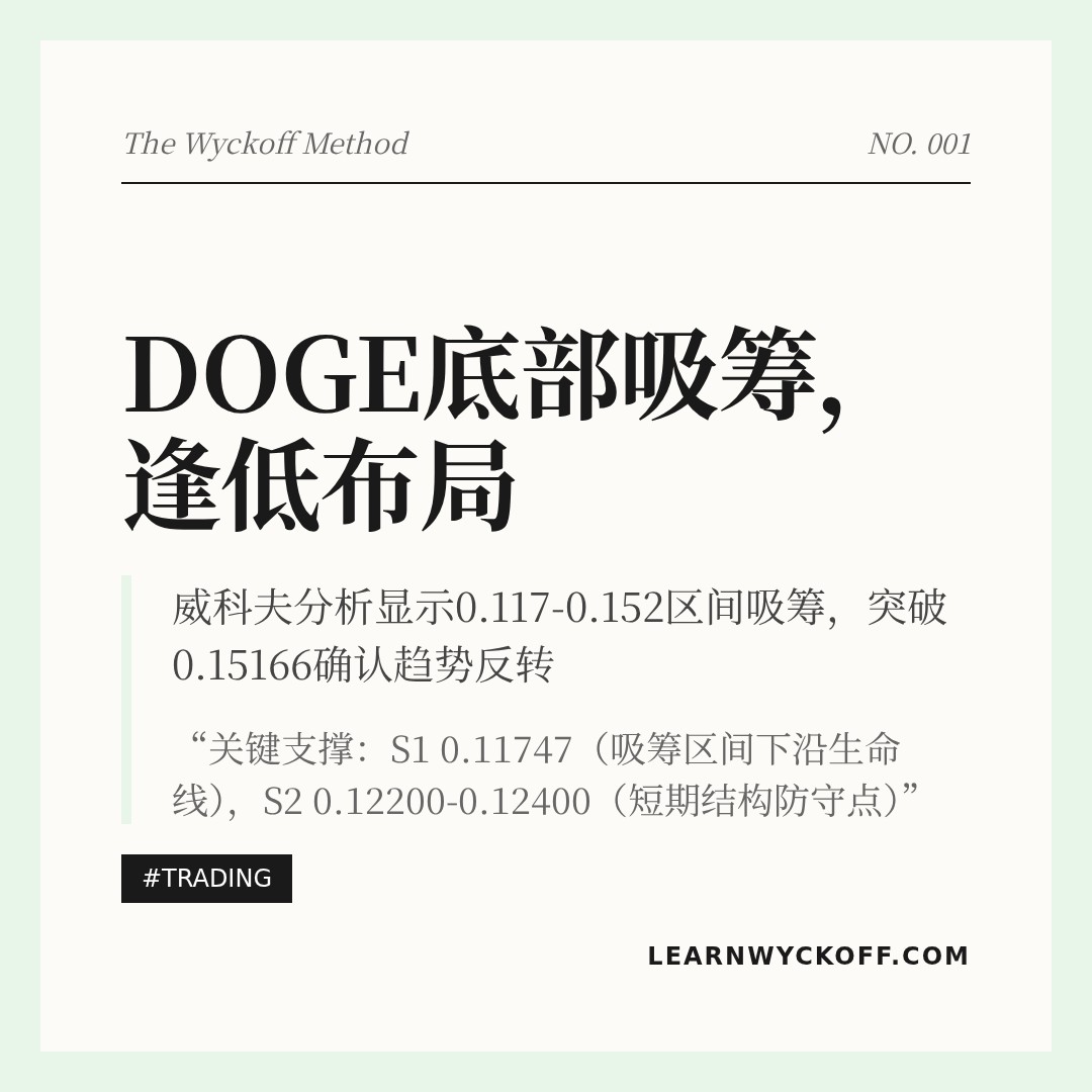 20260127 DOGEUSDT 行情数据复盘报告（基于威科夫量价视角）
