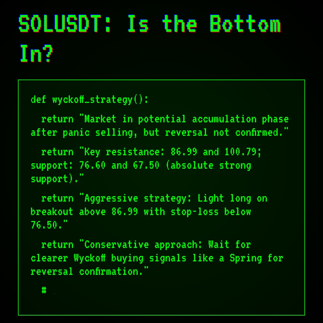 20260212 SOLUSDT Market Data Review Report (Based on Wyckoff Volume-Price Perspective)