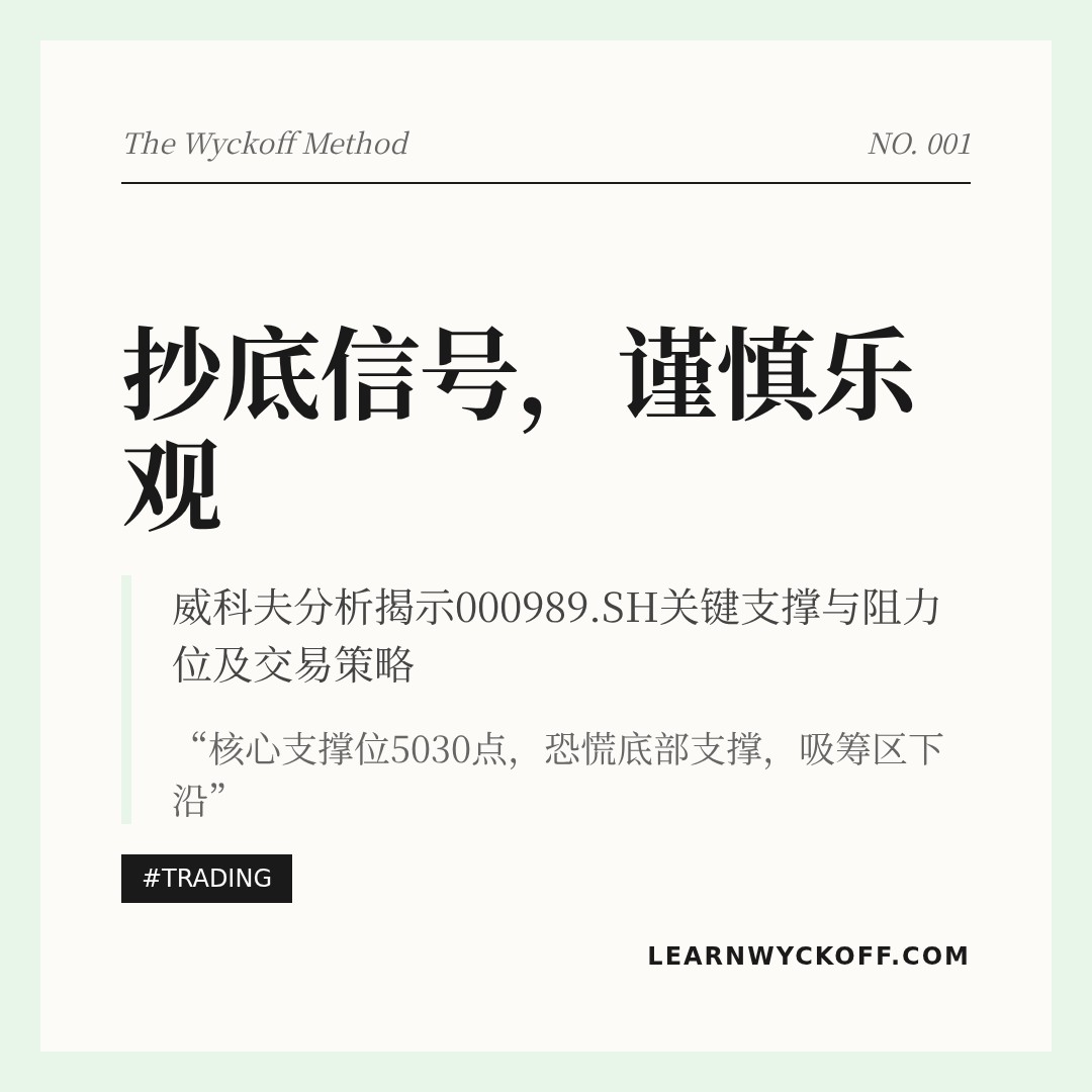 20260415 000989.SH 行情数据复盘报告（基于威科夫量价视角）