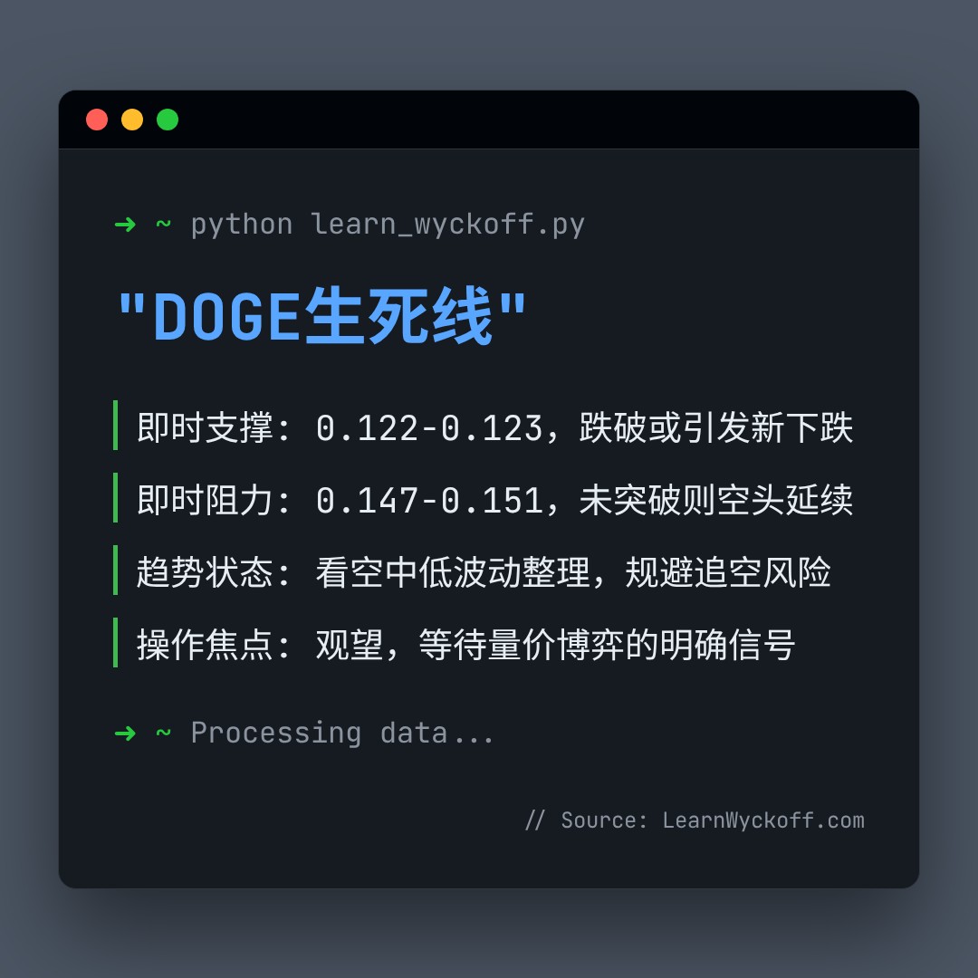 20251229 DOGEUSDT 行情数据复盘报告（基于威科夫量价视角）