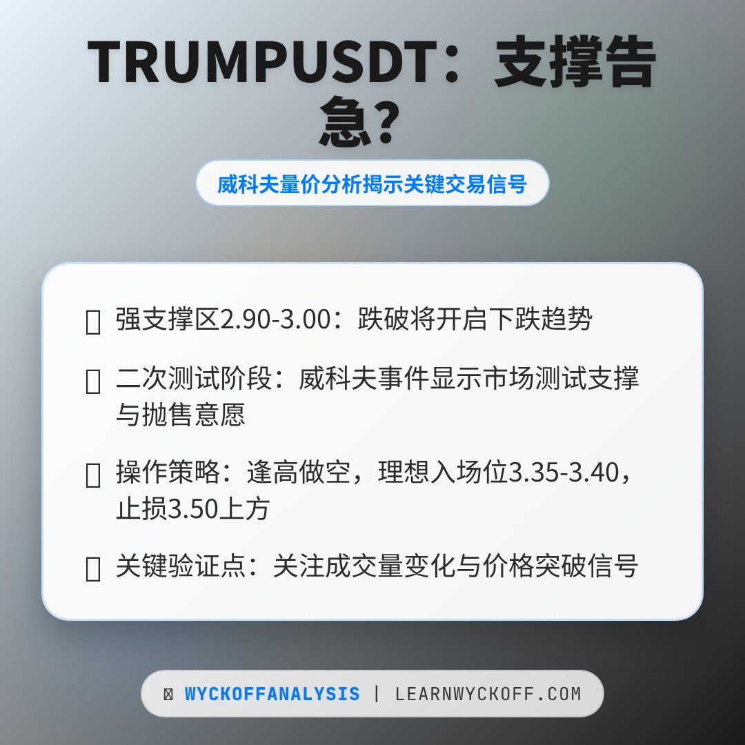 20260327 TRUMPUSDT 行情数据复盘报告（基于威科夫量价视角）