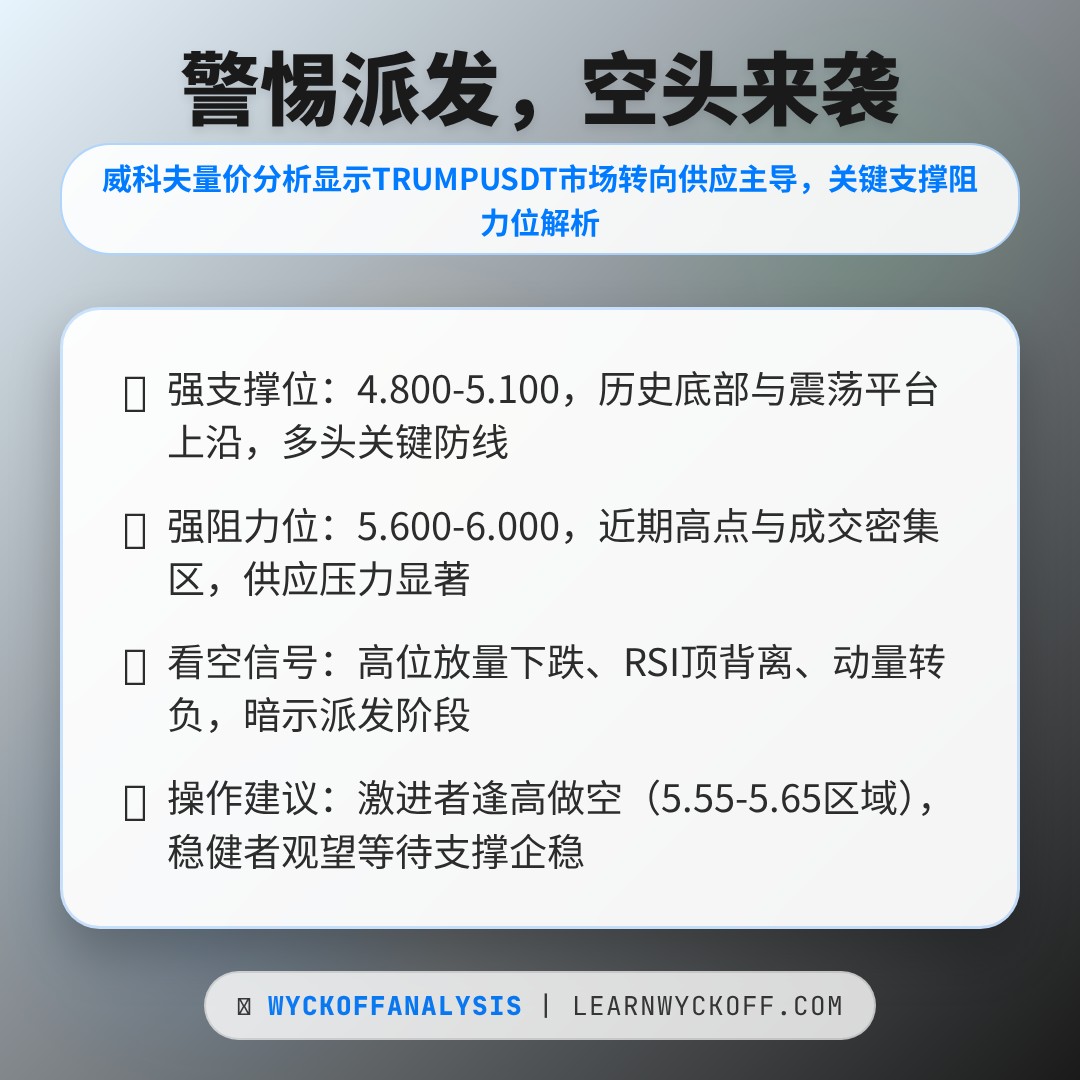 20260116 TRUMPUSDT 行情数据复盘报告（基于威科夫量价视角）