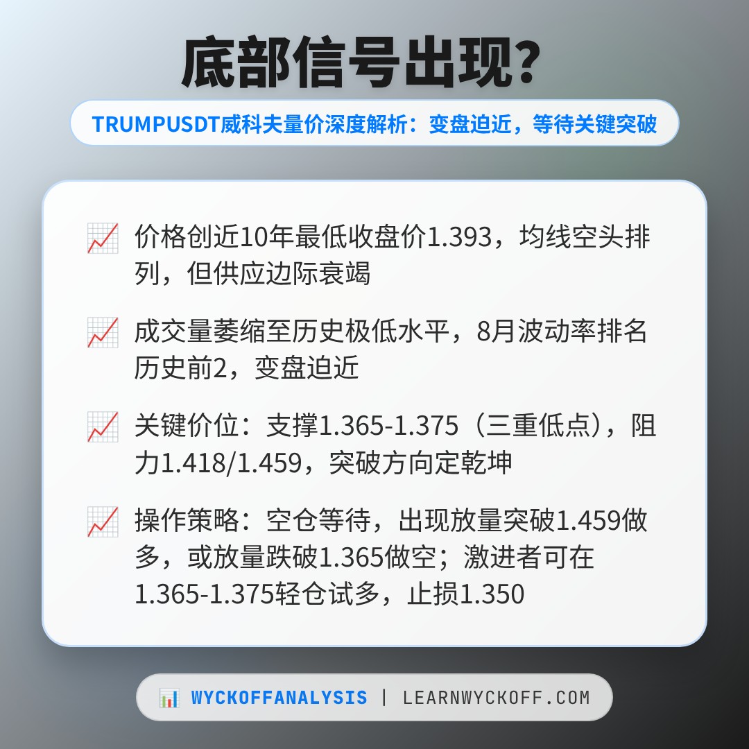 20260818 TRUMPUSDT 行情数据复盘报告（基于威科夫量价视角）