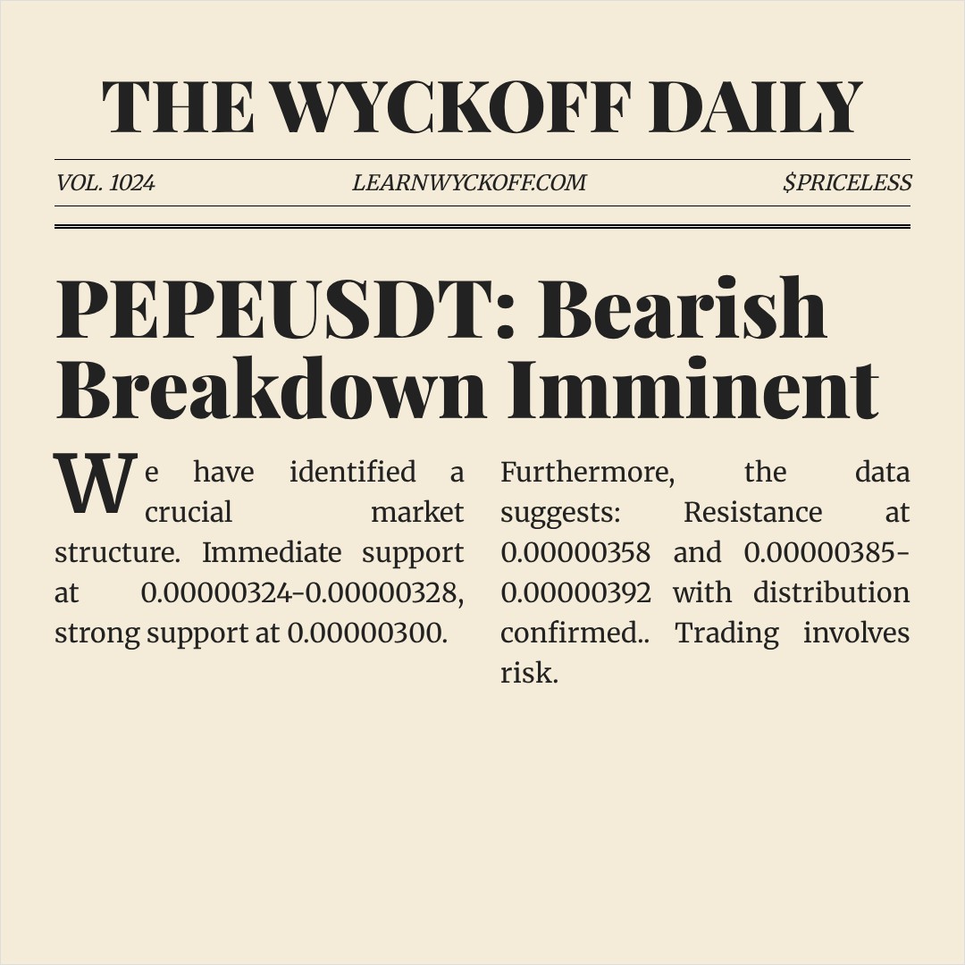 20260323 PEPEUSDT Market Data Review Report (Based on Wyckoff Volume-Price Perspective)