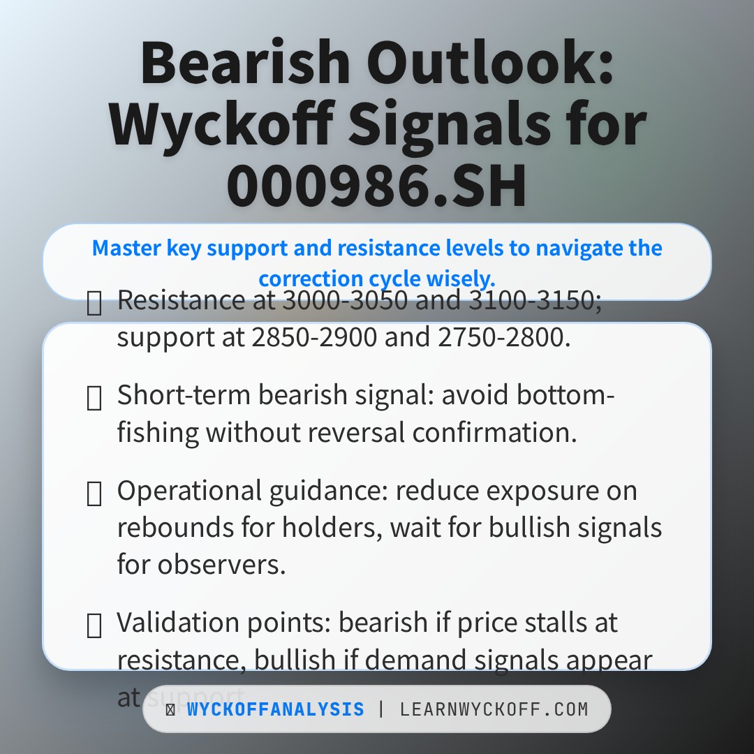20260323 000986.SH Market Data Review Report (Based on Wyckoff Volume-Price Perspective)