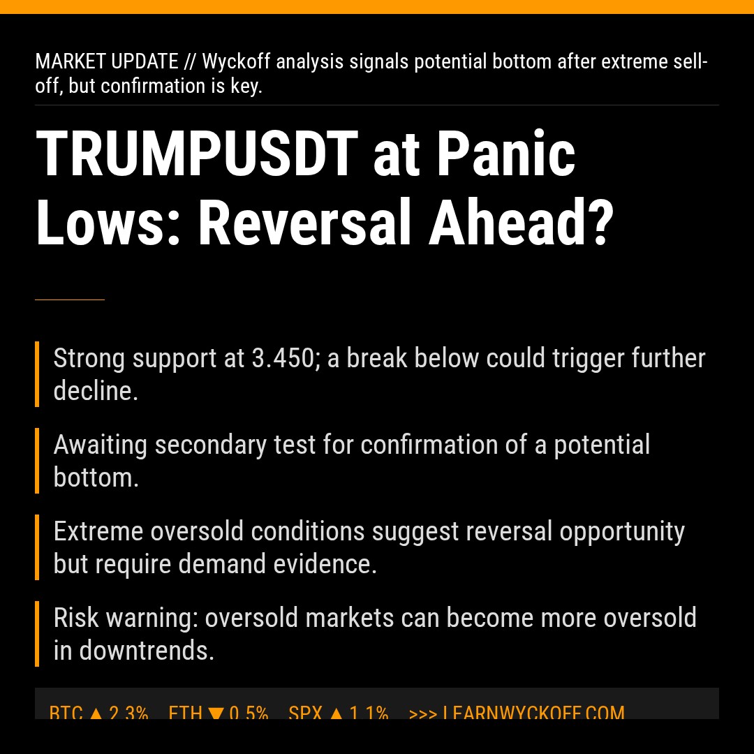 20260205 TRUMPUSDT Market Data Review Report (Based on Wyckoff Volume-Price Perspective)