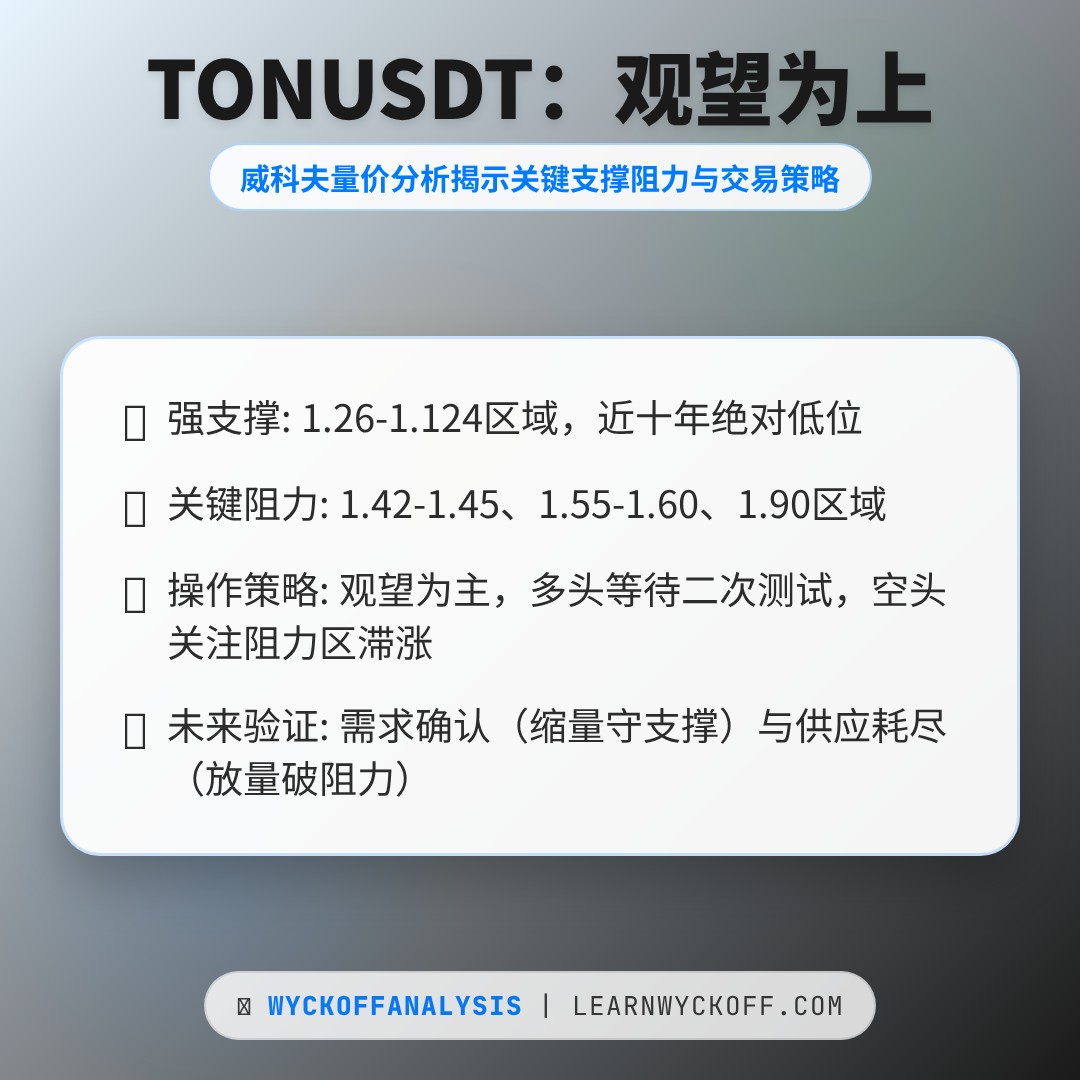 20260212 TONUSDT 行情数据复盘报告（基于威科夫量价视角）
