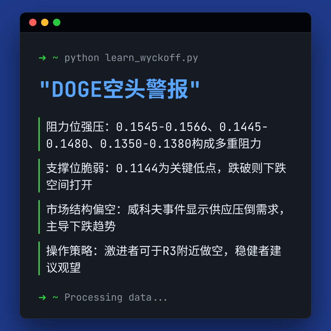 20260129 DOGEUSDT 行情数据复盘报告（基于威科夫量价视角）