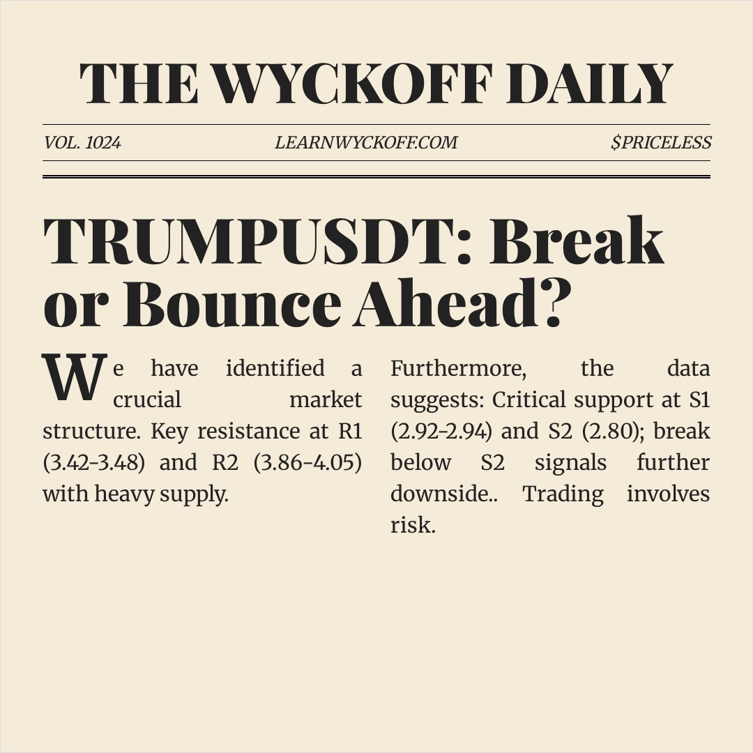 20260409 TRUMPUSDT Market Data Review Report (Based on Wyckoff Volume-Price Perspective)