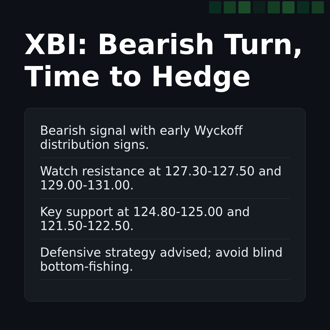 20260305 XBI Market Data Review Report (Based on Wyckoff Volume-Price Perspective)