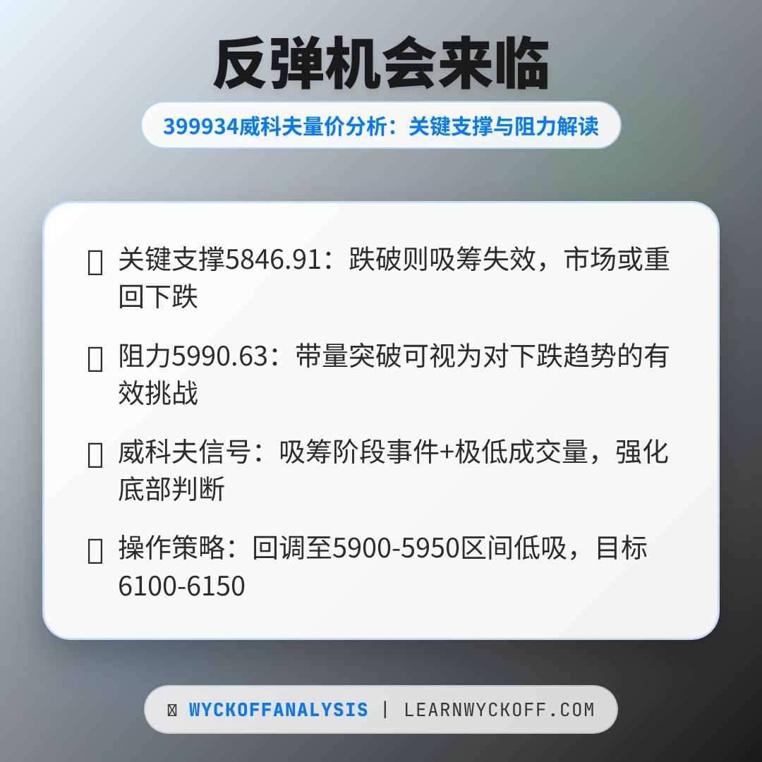 20260317 399934 行情数据复盘报告（基于威科夫量价视角）