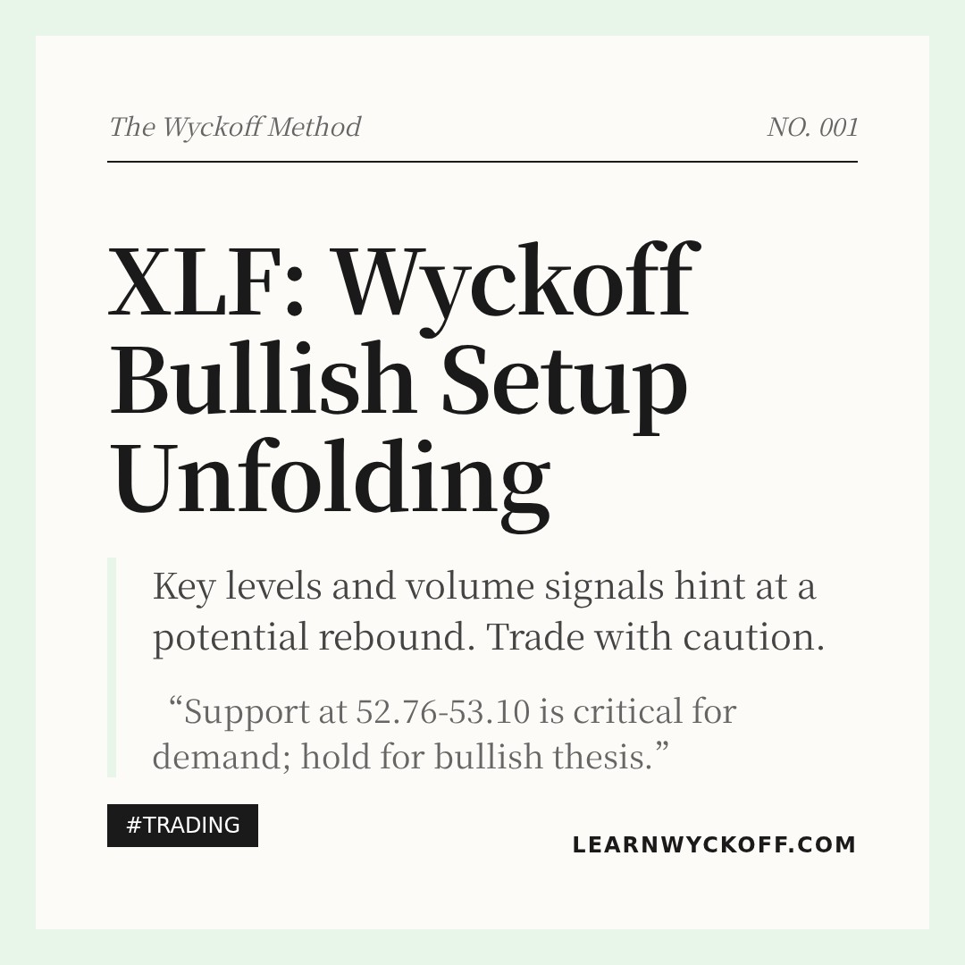20260129 XLF Market Data Review Report (Based on Wyckoff Volume-Price Perspective)