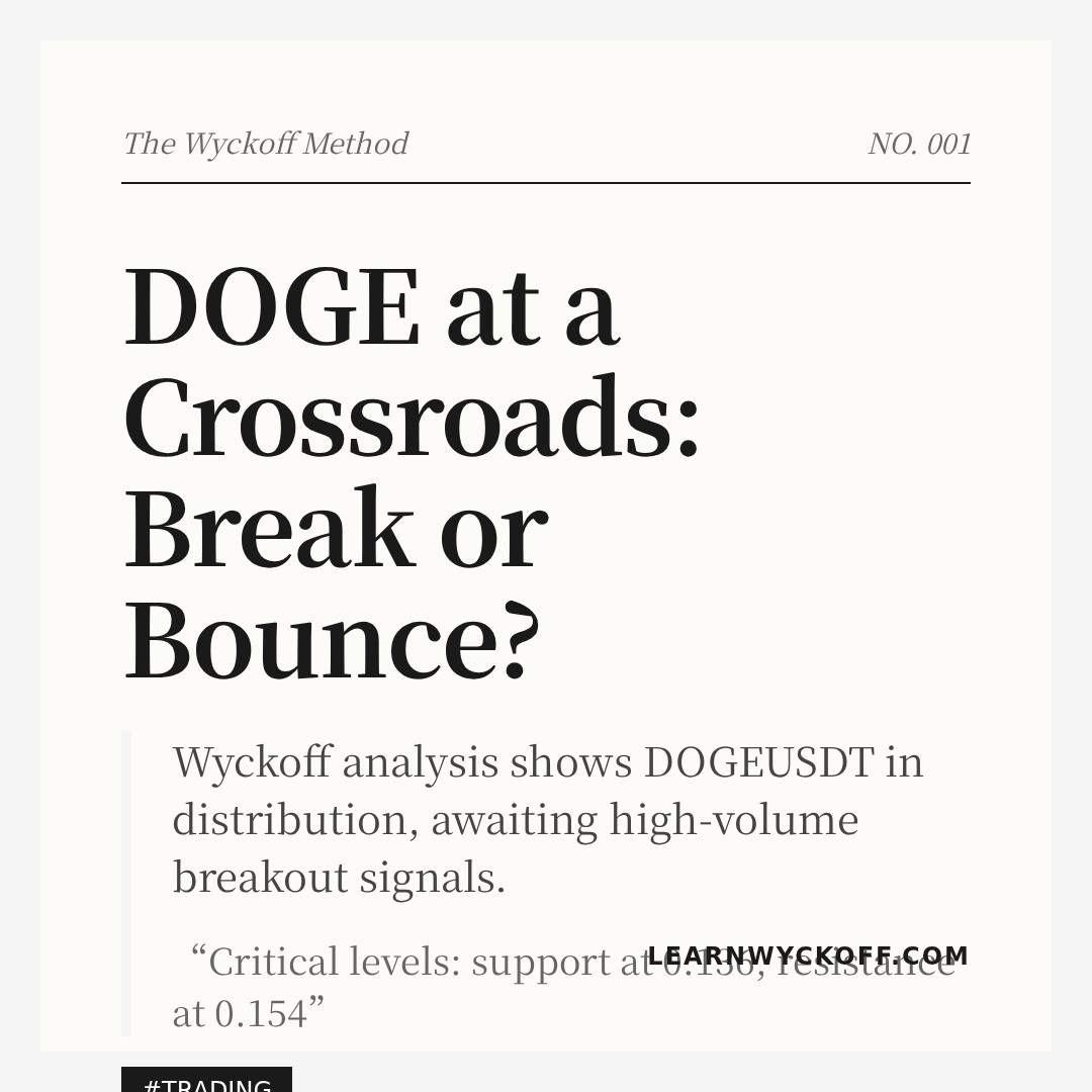 20260116 DOGEUSDT Market Data Review Report (Based on Wyckoff Volume-Price Perspective)