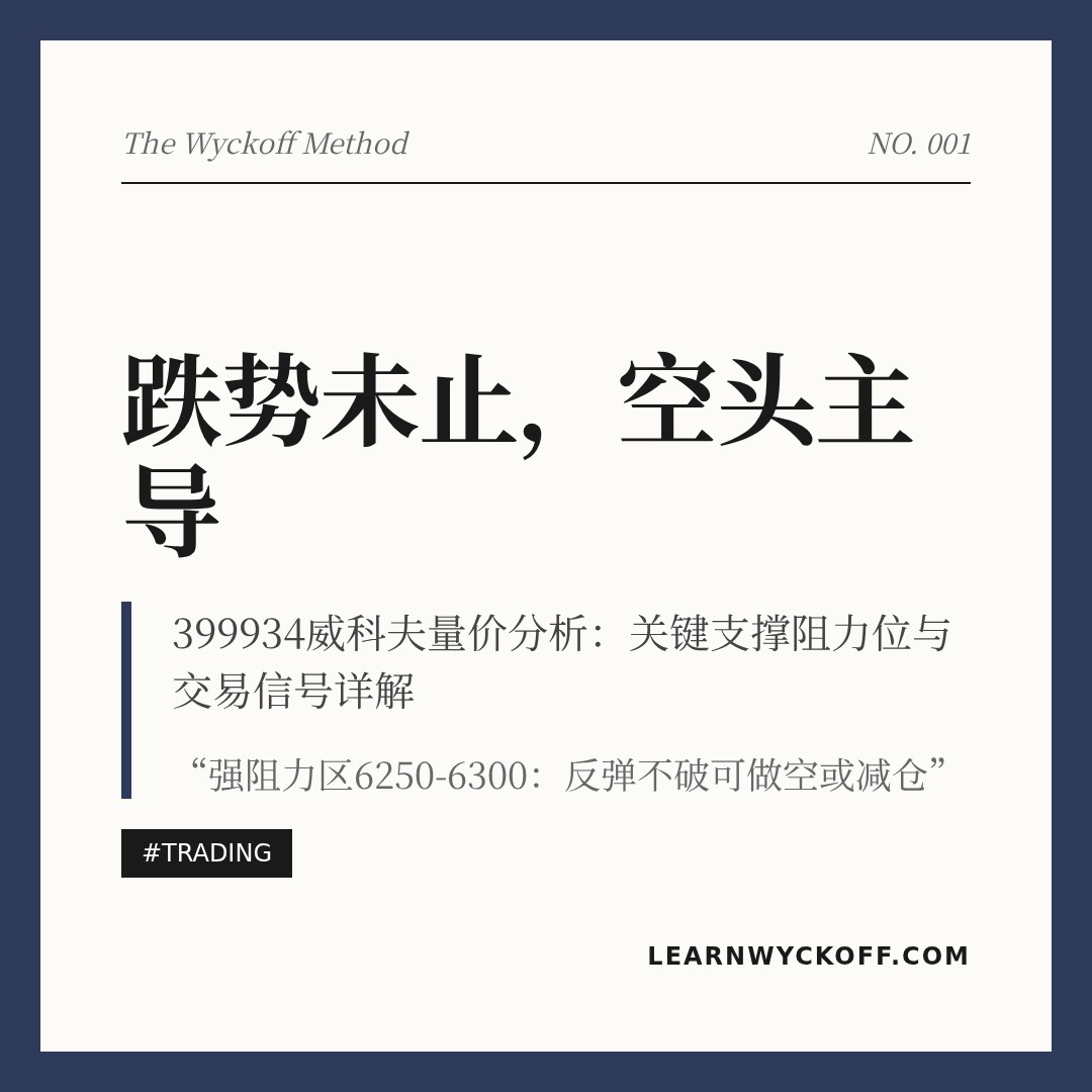 20260202 399934 行情数据复盘报告（基于威科夫量价视角）