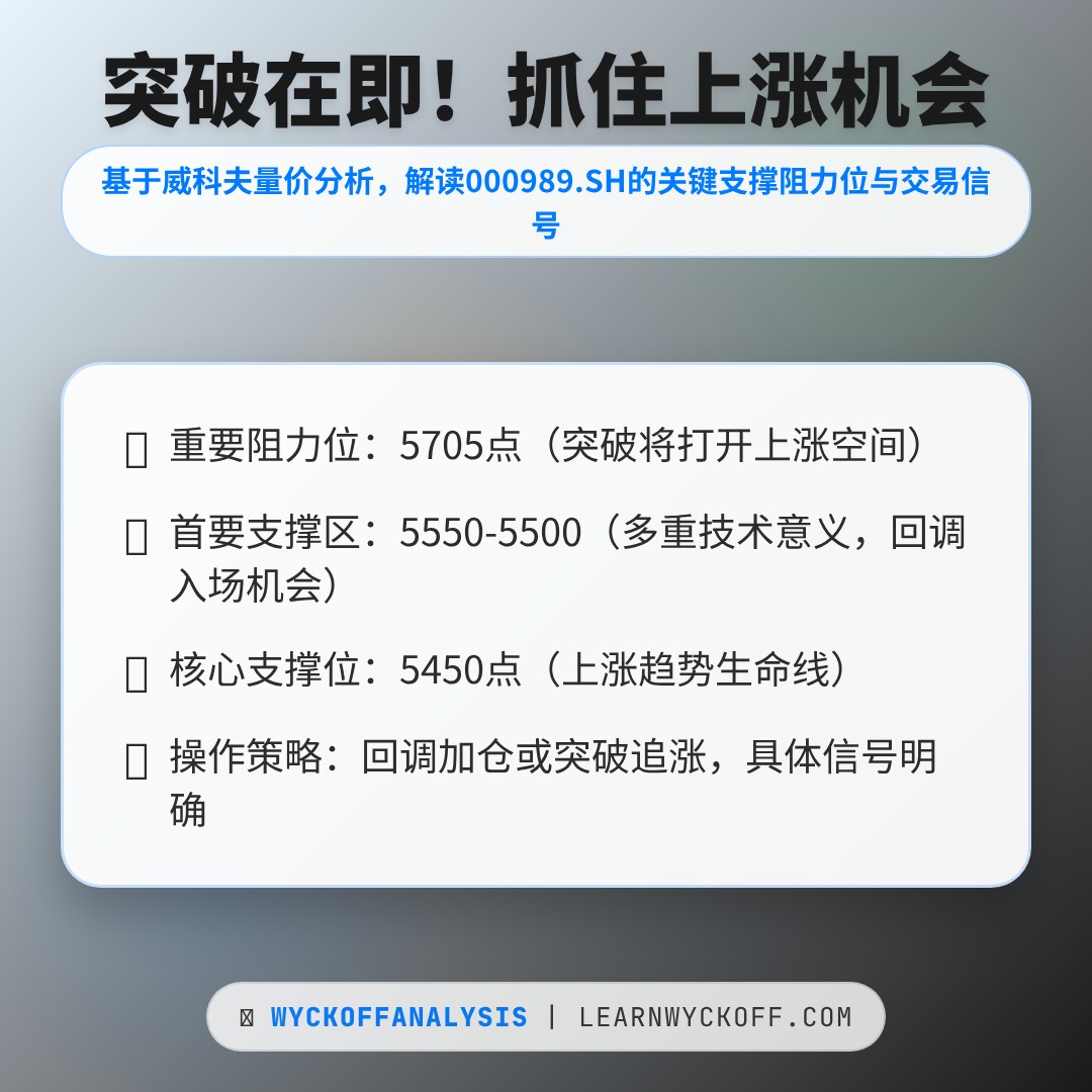 20260108 000989.SH 行情数据复盘报告（基于威科夫量价视角）