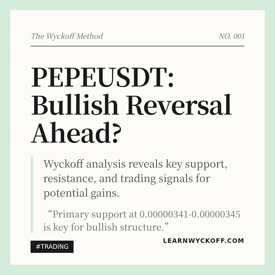 20260419 PEPEUSDT Market Data Review Report (Based on Wyckoff Volume-Price Perspective)