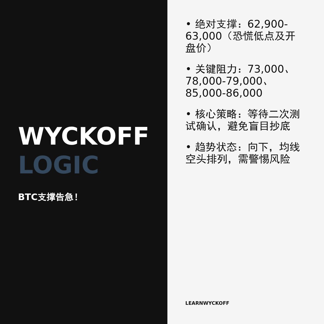 20260211 BTCUSDT 行情数据复盘报告（基于威科夫量价视角）