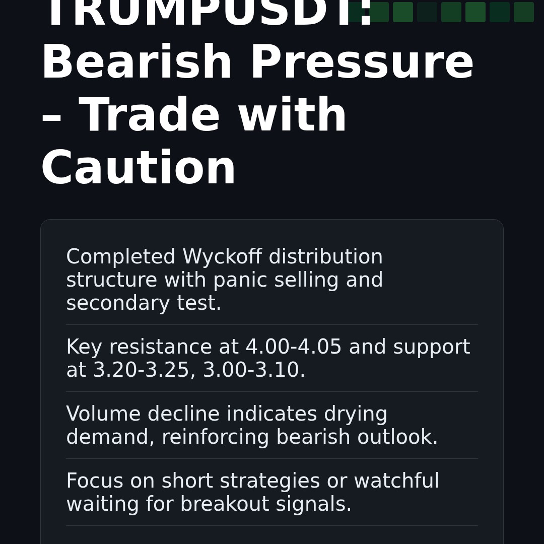 20260320 TRUMPUSDT Market Data Review Report (Based on Wyckoff Volume-Price Perspective)