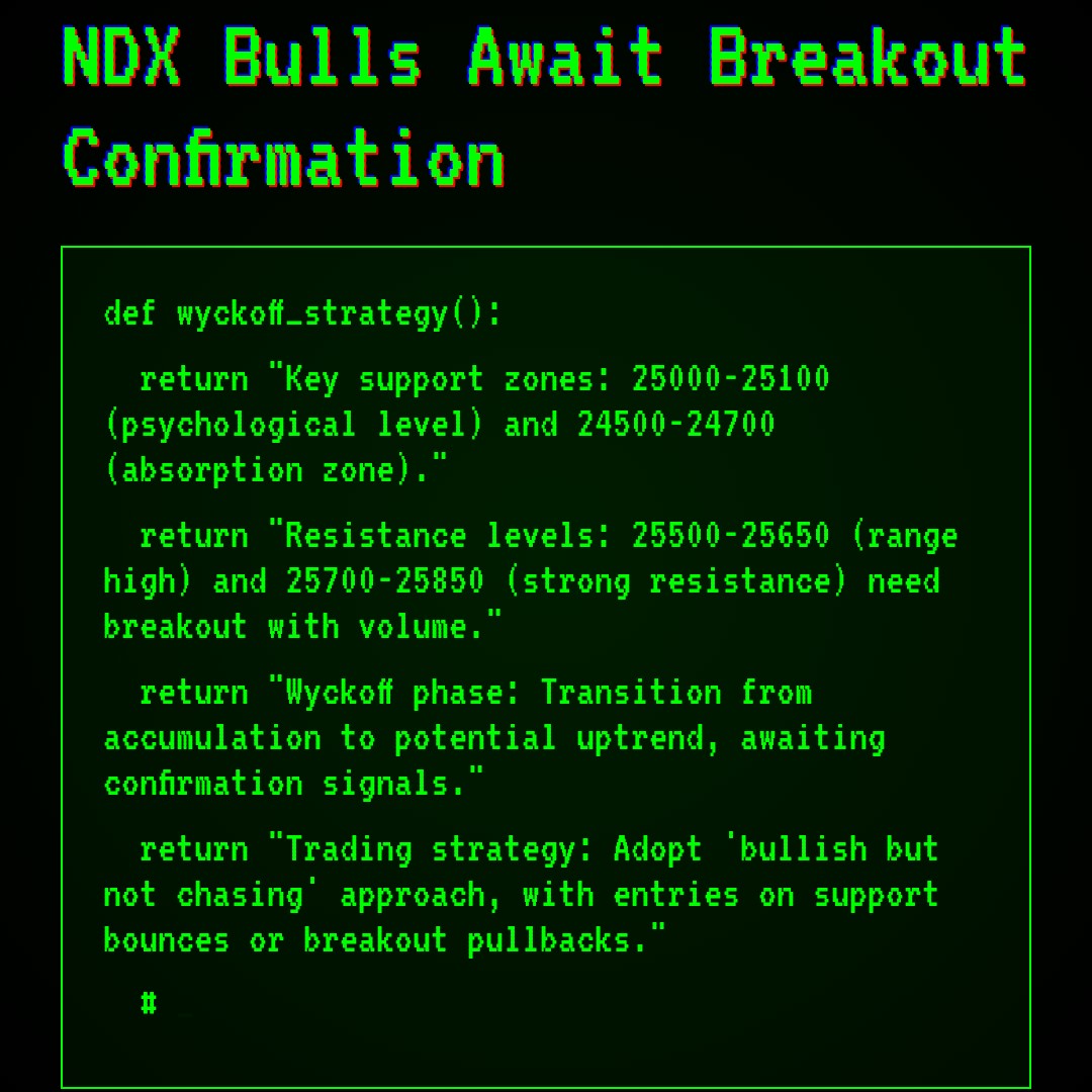 20260105 NDX Market Data Review Report (Based on Wyckoff Volume-Price Perspective)
